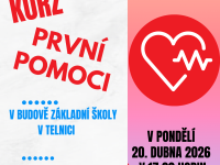 Kurz první pomoci - 20. dubna 2026