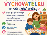Nabídka práce: školnice v MŠ (Kobylnice)