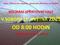 Tradiční bourání sportovní haly