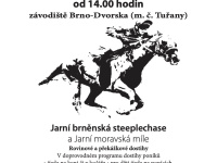 Brněnské dostihy - 25. dubna 2026 (Tuřany)