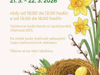 Jarní výstava - 21.–22. března 2026 (Podolí)