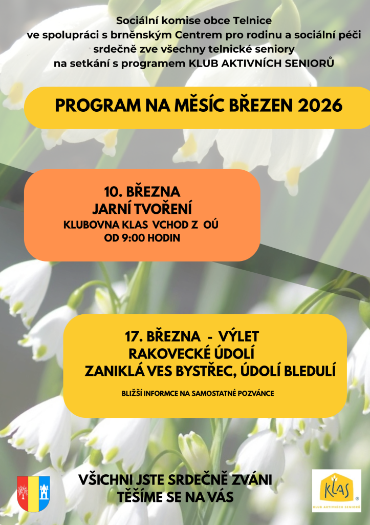 PROGRAM NA MĚSÍC březen PROGRAM NA MĚSÍC březen