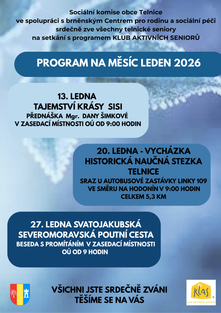 PROGRAM NA MĚSÍC LEDEN (1) PROGRAM NA MĚSÍC LEDEN (1)