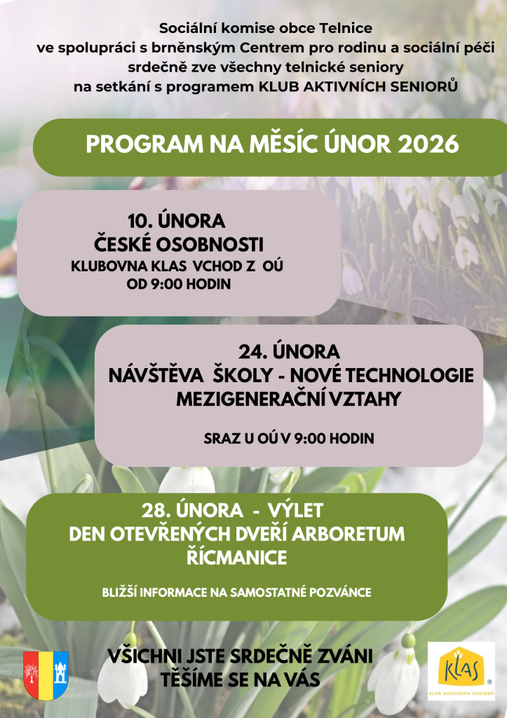 PROGRAM NA MĚSÍC ÚNOR PROGRAM NA MĚSÍC ÚNOR