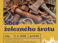 Sběr železného šrotu - 11. dubna 2026