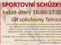 Sportovní schůzky pro kluky školního věku