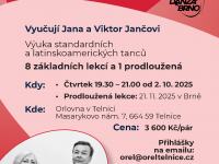 Taneční pro dospělé v Telnici - od 2. října 2025