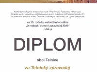 Telnický zpravodaj získal 3. místo v celostátní soutěži
