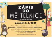 Zápis do MŠ Telnice - 5. května 2025