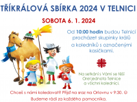 tříkrálová sbírka 2024 plakát