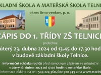 Zápis do ZŠ 2024-25 plakát
