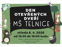 Den otevřených dveří MŠ Telnice - 8. dubna 2026
