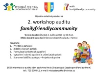 Pozvánka: familyfriendlycommunity - 2. workshop auditu - 4. května 2017