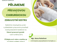 Převazová - chirurgická zdravotní sestra