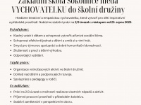 Vychovatelka do školní družiny (Sokolnice)