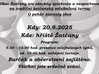 Volejbalový turnaj O pohár starosty obce - 20. září 2025 (Žatčany)