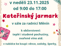Kateřinský jarmark - 23. listopad 2025 (Měnín)